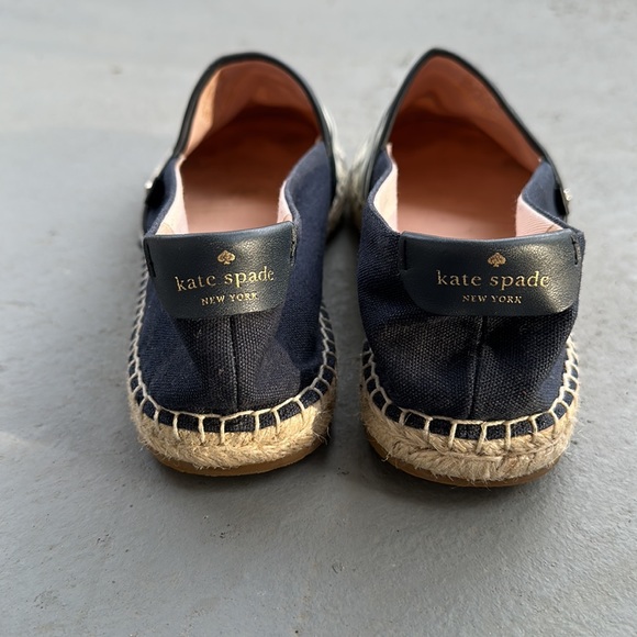 Kate Spade Striped Navy espadrilles size 9.5 - Picture 5 of 8